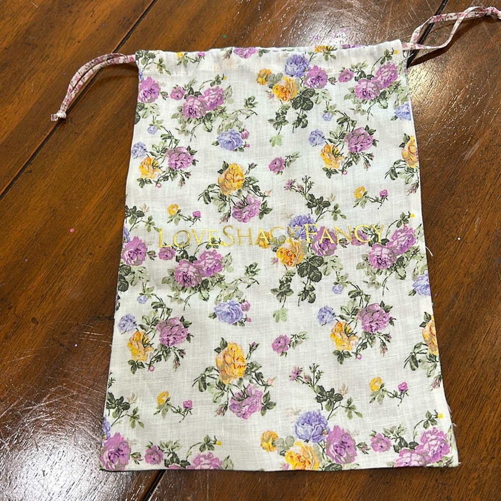 LoveShackFancy drawstring bag